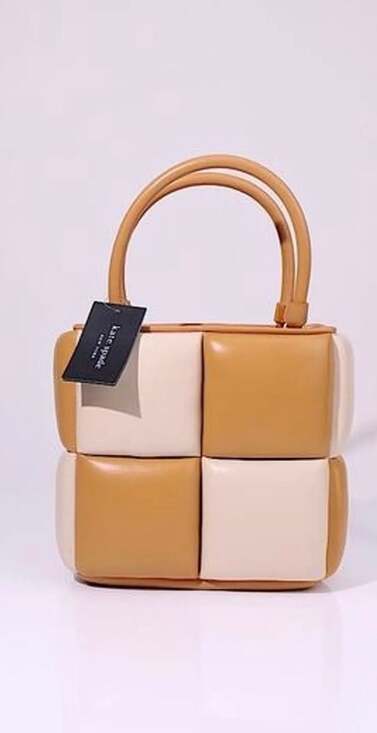 Kate Spade Handbags - Kate Spade Boxxy Colorblocked Smooth Leather Tote in Bare Multi